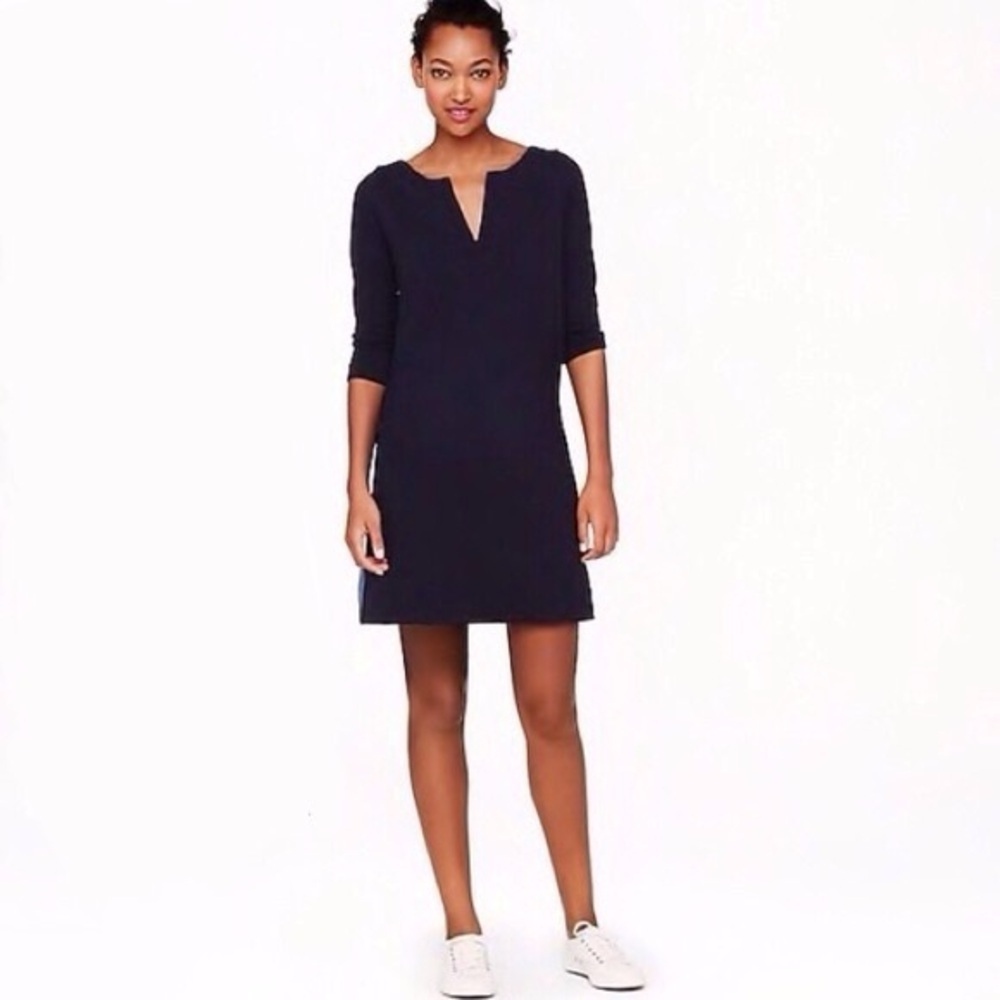 J Crew Knit Tunic Dress Black Size Medium